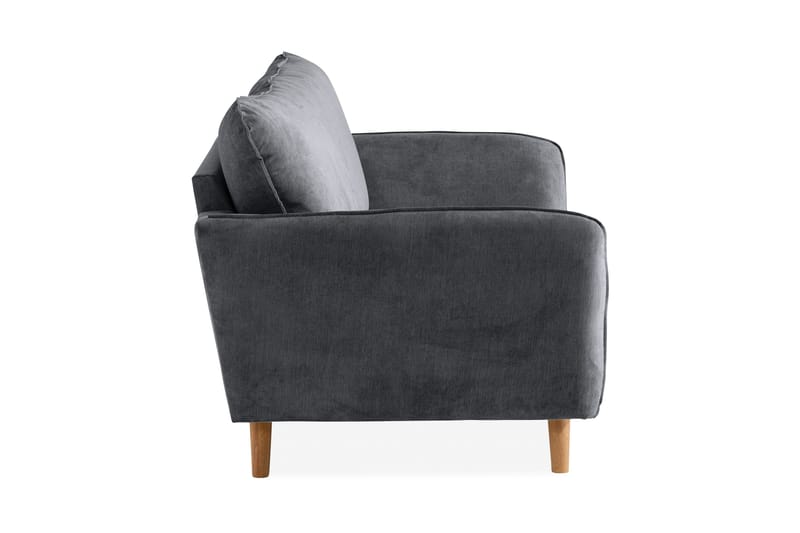 Trend Lyx 2-sits Soffa - Mörkgrå/Ek - Möbler - Soffa - 2 sits soffa