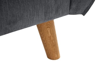 Trend Lyx 2-sits Soffa - Mörkgrå/Ek - Möbler - Soffa - 2 sits soffa
