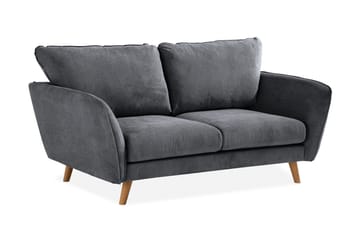 Trend Lyx 2-sits Soffa - Mörkgrå/Ek - Möbler - Soffa - 2 sits soffa