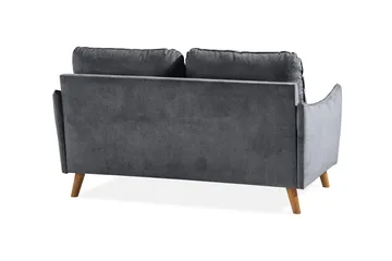 Trend Lyx 2-sits Soffa - Mörkgrå/Ek - Möbler - Soffa - 2 sits soffa