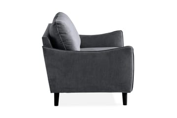Trend Lyx 2-sits Soffa - Mörkgrå/Svart - Möbler - Soffa - 2 sits soffa