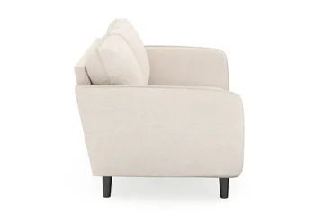Trend Lyx 2-sits Soffa med Svängda Armstöd i Tyg - Beige - Möbler - Soffa - 2 sits soffa