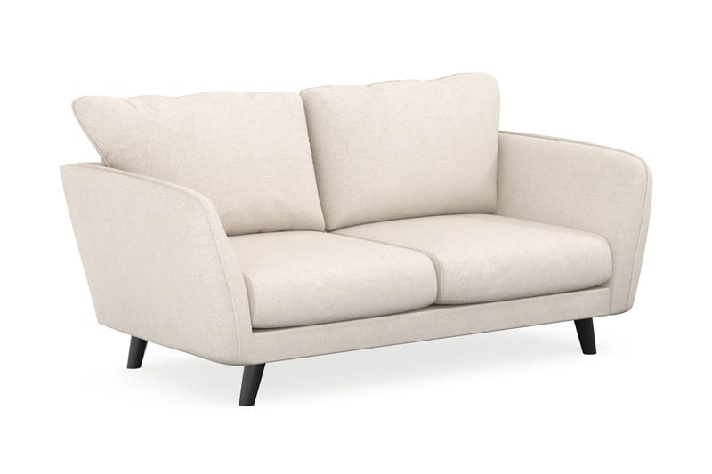 Trend Lyx 2-sits Soffa med Svängda Armstöd i Tyg - Beige - Möbler - Soffa - 2 sits soffa