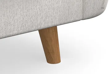 Trend Lyx 3-sits Sammetssoffa - Krämvit - Möbler - Soffa - Sammetssoffa