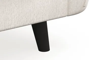 Trend Lyx 3-sits Sammetssoffa - Krämvit - Möbler - Soffa - 3 sits soffa