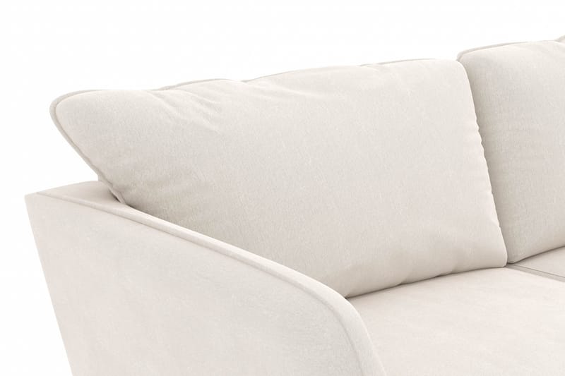 Trend Lyx 3-sits Sammetssoffa - Krämvit - Möbler - Soffa - 3 sits soffa
