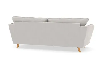 Trend Lyx 3-sits Sammetssoffa - Krämvit - Möbler - Soffa - Sammetssoffa