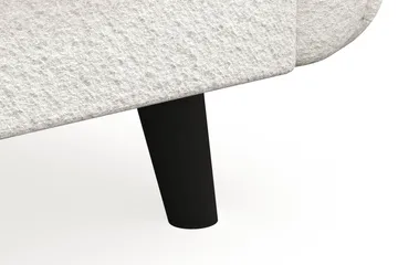 Trend Lyx 3-sits Soffa i Bouclé - Vit - Möbler - Soffa - 3 sits soffa