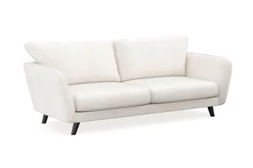 Trend Lyx 3-sits Soffa i Bouclé - Vit - Möbler - Soffa - 3 sits soffa