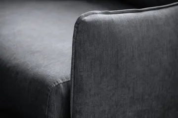 Trend Lyx 3-sits Soffa - Mörkgrå/Ek - Möbler - Soffa - 3 sits soffa