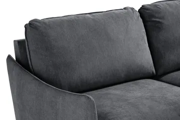 Trend Lyx 3-sits Soffa - Mörkgrå/Ek - Möbler - Soffa - 3 sits soffa