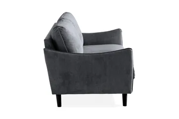 Trend Lyx 3-sits Soffa - Mörkgrå/Svart - Möbler - Soffa - 3 sits soffa