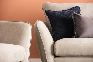 Trend Lyx 3-sits Tygsoffa - Beige - Möbler - Soffa - 3 sits soffa