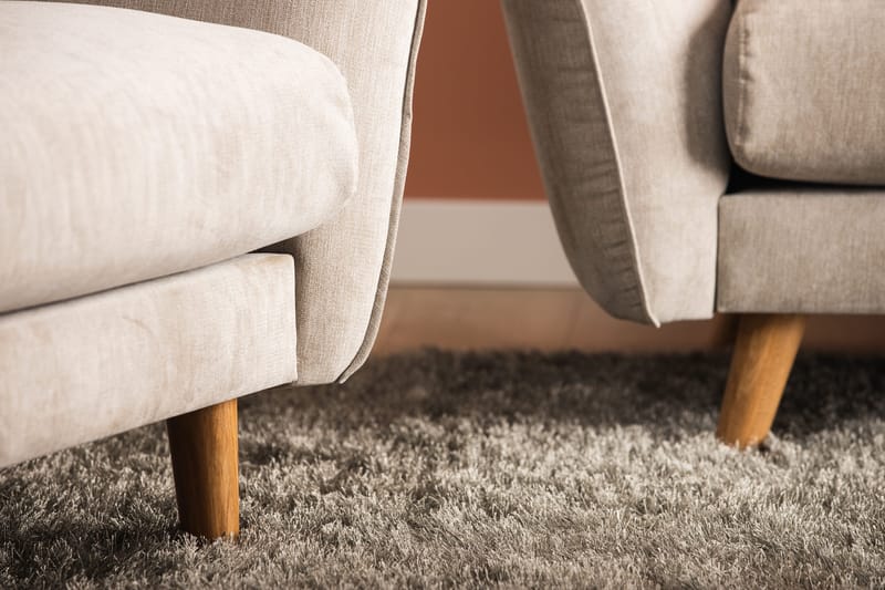 Trend Lyx 3-sits Tygsoffa - Beige - Möbler - Soffa - 3 sits soffa