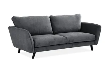 Trend Lyx 3-sits Tygsoffa - Mörkgrå - Möbler - Soffa - 3 sits soffa