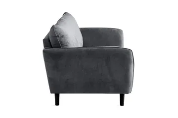 Trend Lyx 3-sits Tygsoffa - Mörkgrå - Möbler - Soffa - 3 sits soffa