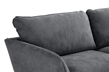 Trend Lyx 3-sits Tygsoffa - Mörkgrå - Möbler - Soffa - 3 sits soffa