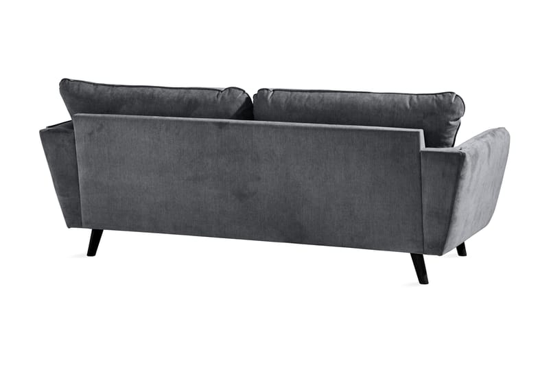 Trend Lyx 3-sits Tygsoffa - Mörkgrå - Möbler - Soffa - 3 sits soffa