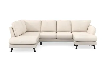 Trend Lyx 4-sits Högervänd U-formad Soffa med Divan och Schäslong i Manchester - Beige - Möbler - Soffa - U-soffa