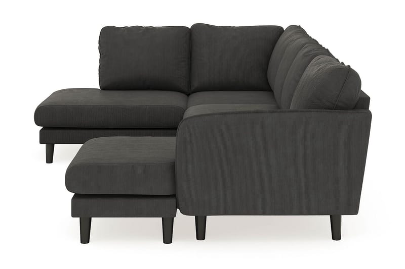 Trend Lyx 4-sits Högervänd U-formad Soffa med Divan och Schäslong i Manchester - Mörkgrå - Möbler - Soffa - U-soffa