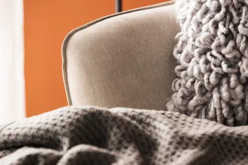 Trend Lyx 4-sits Högervänd U-formad Soffa med Divan och Schäslong i Tyg - Beige - Möbler - Soffa - U-soffa