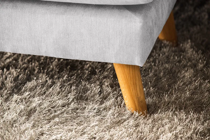 Trend Lyx 4-sits Högervänd U-formad Soffa med Divan och Schäslong i Tyg - Ljusgrå - Möbler - Soffa - U-soffa