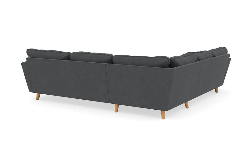 Trend Lyx 6-sits Vändbar L-formad Hörnsoffa i Manchester - Mörkgrå - Möbler - Soffa - Hörnsoffa