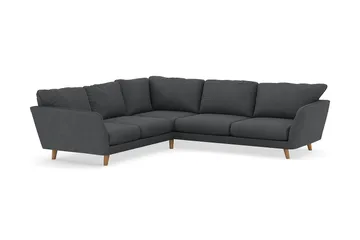 Trend Lyx 6-sits Vändbar L-formad Hörnsoffa i Manchester - Mörkgrå - Möbler - Soffa - Hörnsoffa