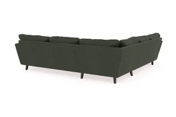 Trend Lyx 6-sits Vändbar L-formad Hörnsoffa i Manchester - Mörkgrön - Möbler - Soffa - Hörnsoffa