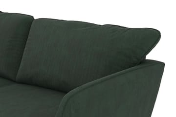 Trend Lyx 6-sits Vändbar L-formad Hörnsoffa i Manchestertyg - Grön - Möbler - Soffa - Hörnsoffa