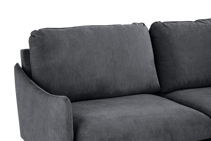 Trend Lyx Hörnsoffa Vändbar - Mörkgrå/Svart - Möbler - Soffa - Hörnsoffa
