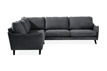 Trend Lyx Hörnsoffa Vändbar - Mörkgrå/Svart - Möbler - Soffa - Hörnsoffa