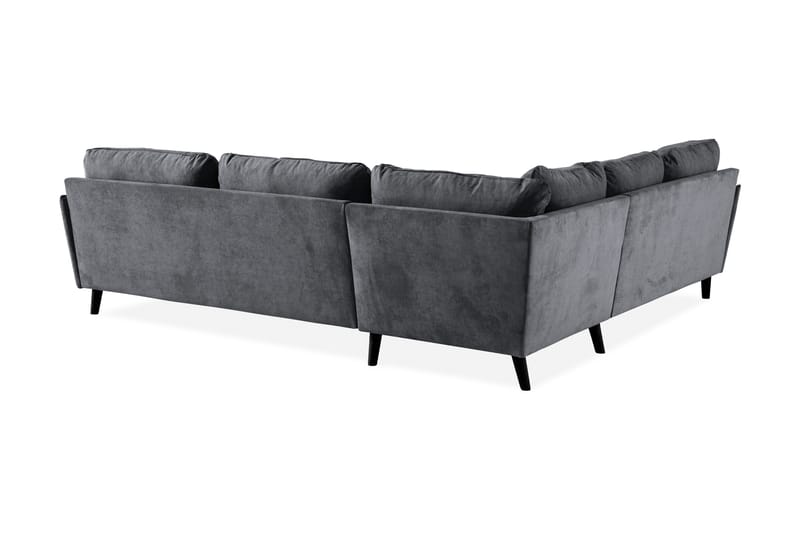 Trend Lyx Hörnsoffa Vändbar - Mörkgrå/Svart - Möbler - Soffa - Hörnsoffa