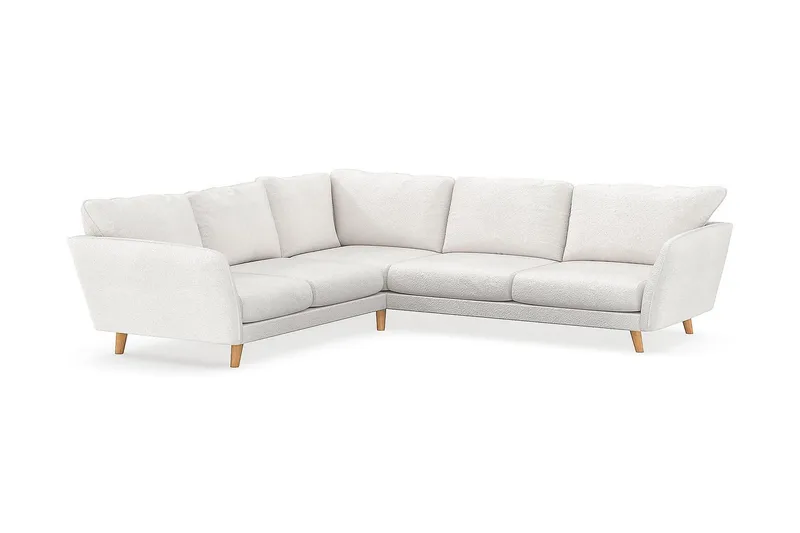 Trend Lyx Hörnsoffa Vändbar - Vit|Bouclé - Möbler - Soffa - Hörnsoffa