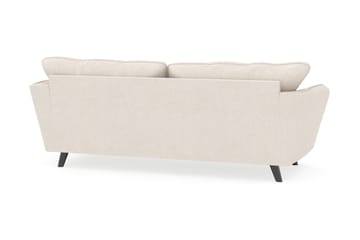 Trend Lyx Retro Soffa 194 cm i Tyg med Sluttande Ben - Benvit - Möbler - Soffa - 3 sits soffa