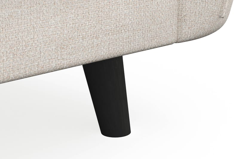 Trend Lyx Retro Soffa 194 cm i Tyg med Sluttande Ben - Benvit - Möbler - Soffa - 3 sits soffa