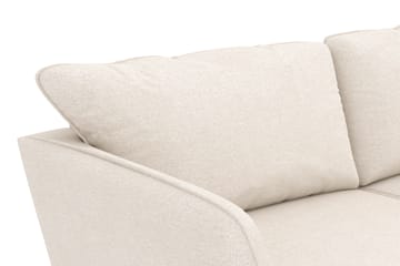 Trend Lyx Retro Soffa 194 cm i Tyg med Sluttande Ben - Benvit - Möbler - Soffa - 3 sits soffa