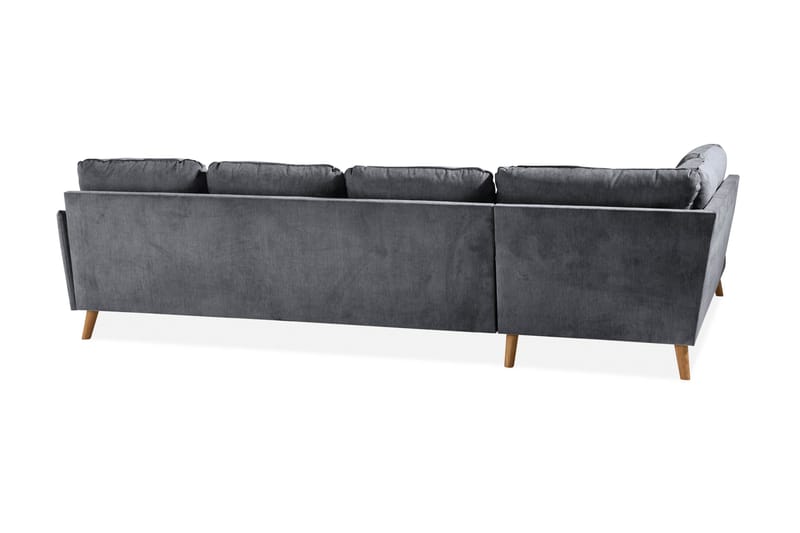 Trend Lyx U-soffa med Divan Höger - Mörkgrå/Ek - Möbler - Soffa - U-soffa
