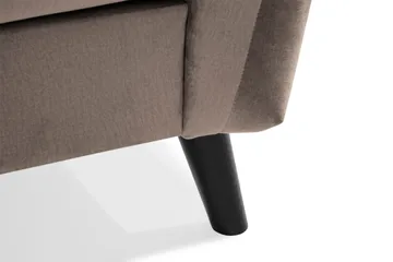 Trend Soffgrupp 3-sits + 2-sits Soffa + Fåtölj + Fotpall i Sammet - Brun - Möbler - Soffa - Soffgrupp
