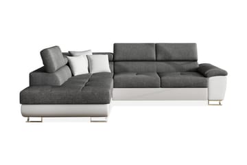 U-bäddsoffa Oertel - Vit/Grå - Möbler - Soffa - Skinnsoffa