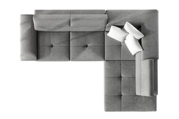 U-bäddsoffa Oertel - Vit/Grå - Möbler - Soffa - Skinnsoffa