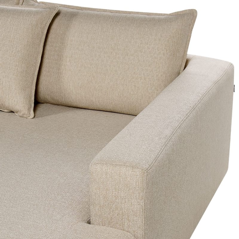U-formad soffa Lilviken - Beige, svart - Möbler - Soffa - Hörnsoffa