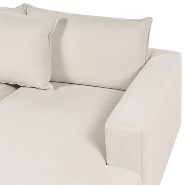 U-formad soffa Lilviken - Ljusbeige, svart - Möbler - Soffa - U-soffa