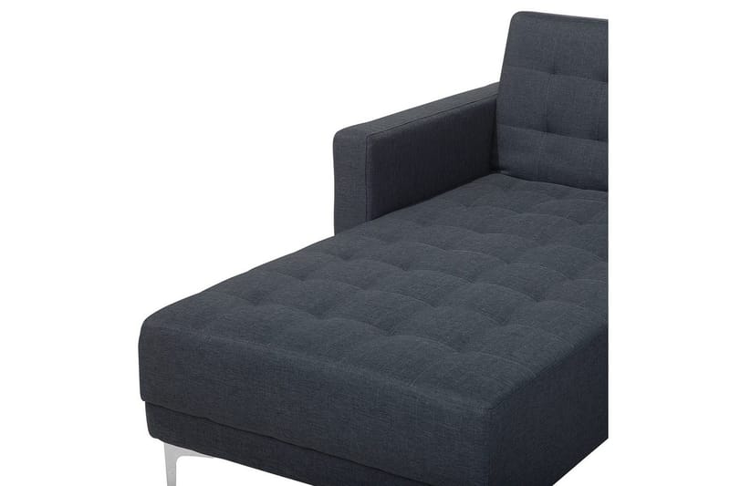 U-formad soffa med fotpall Aberdeen Grå/Silver - Grå/Silver - Möbler - Soffa - Soffgrupp