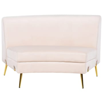 U-formad soffa Moss - Beige, guld - Möbler - Soffa - Sammetssoffa