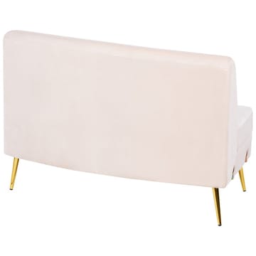 U-formad soffa Moss - Beige, guld - Möbler - Soffa - Sammetssoffa
