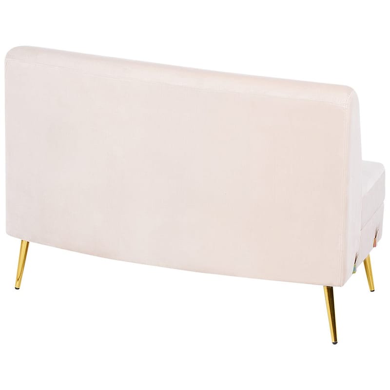 U-formad soffa Moss - Beige, guld - Möbler - Soffa - Sammetssoffa