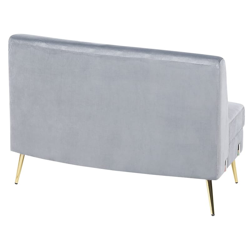 U-formad soffa Moss - Grå, guld - Möbler - Soffa - Sammetssoffa