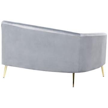 U-formad soffa Moss - Grå, guld - Möbler - Soffa - Sammetssoffa