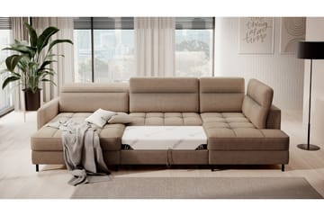 Berrto Soffa med Divan och Schäslong 5-sits - Beige - Möbler - Soffa - U-soffa